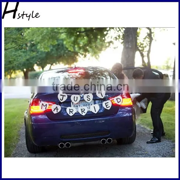 JUST MARRIED For Wedding Party Decoration Photo Booth Props Banners Supplies Bunting Garland Handmade Photocall PFB0001 photo-2