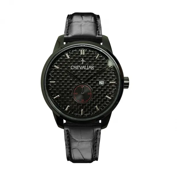 Stainless Steel Case Gents Watches Genuine Leather Man Fashion Quartz Watch photo-3