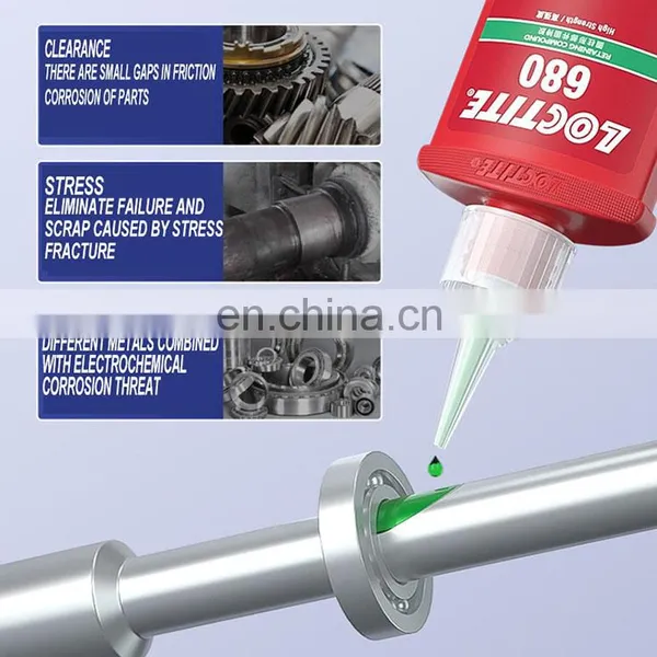 50ml Loctiter 638 Bearing Glue High Viscosity Cylindrical Parts Permanent Glue Suitable for Large Gap Locking photo-5