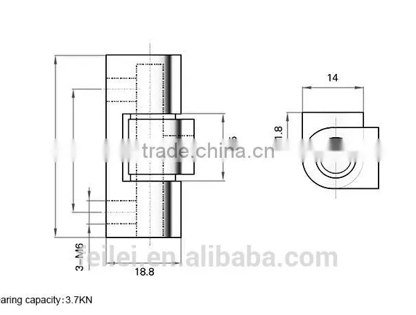 Factory Price Industry Electric Cabinet Door Hinge photo-5