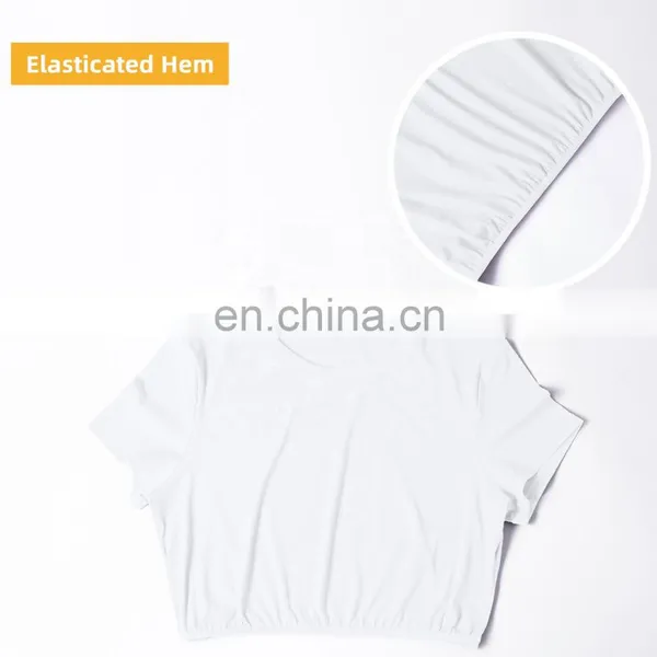 Wholesale Gym Ribbed Yoga T Shirt Elastic Legging Sets Custom Fitness Wear photo-2