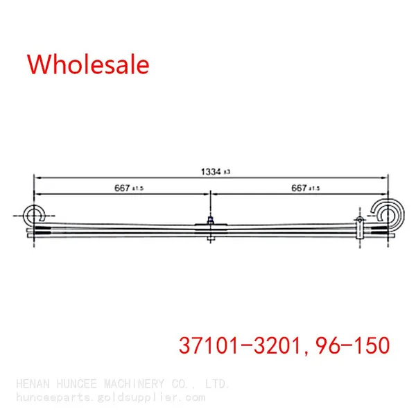 37101-3201, 96-150 Heavy Duty Vehicle Front Axle Wheel Spring Arm Wholesale for VOLVO photo-2