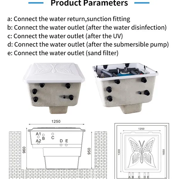 Factory Integrated Inground Filtration Box Sand Pool Filter With Fiberglass Shell photo-4