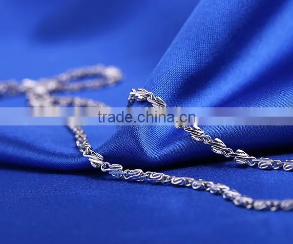 New Arrivals Funky Flat Wristed Chain Rhodium Plated Fashion Necklace Jewellery photo-6