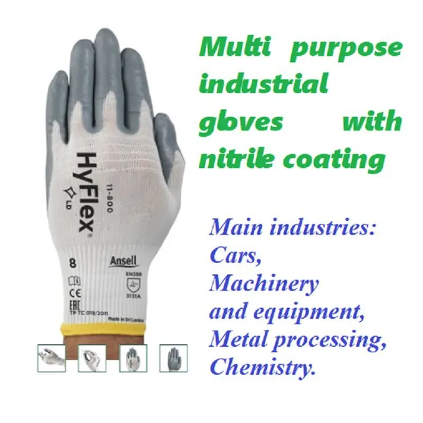 Multi Purpose Industrial Gloves With Nitrile Coating photo-4