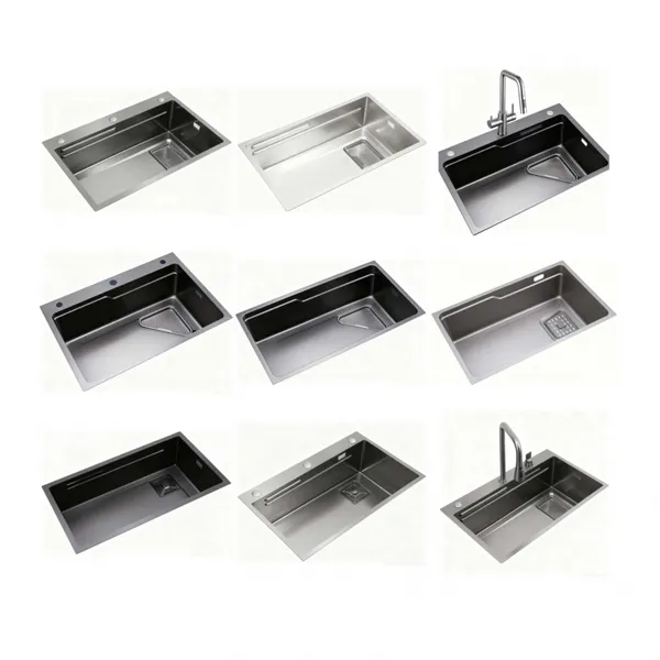 Premium 304 Steel Kitchen Sink + Full Fitting Kit for Home Use
