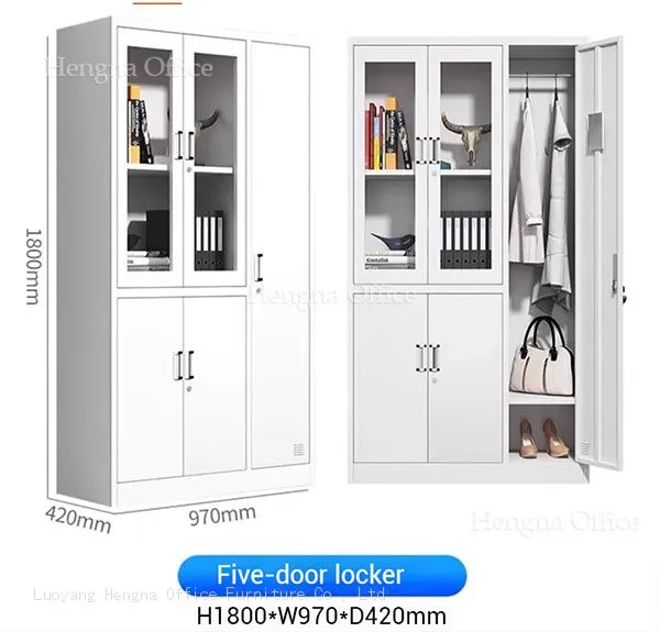 Multi-door Office Storage Locker With Internal Hanging Rod & Privacy Compartments for Staff Changing Room & Studio | Professional Supplier