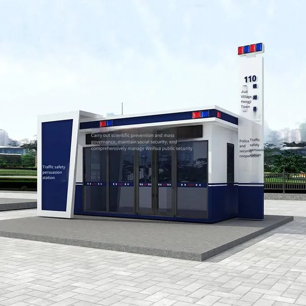 Большиеprefabricated and movableпосты охраны для дежурства в микрорайоне, убеждения в вопросах дорожного движения и полицейских участков в умных городах