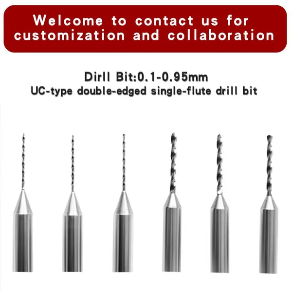 Hot Sale 0.1mm Carbide PCB Drill Bits Tungsten Carbide Cutter for General Purpose photo-2