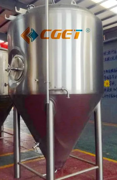 304 Stainless Steel Beer Fermentation Tank With PLC Control System photo-2