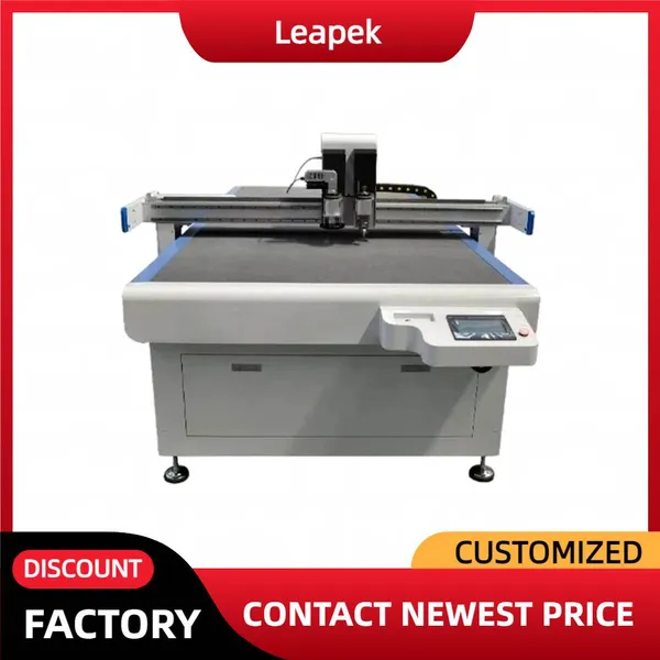 CNC Oscillating Knife Cutting Machine Shoebox Orange Carton Packaging Box Sample Cutting Equipment Paper Making Machinery photo-4