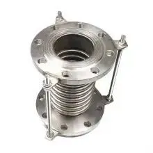 Keding 304 316L Stainless Steel Expansion Joint 310S 2205 Metal Bellows Compensator Double Flange Type photo-3