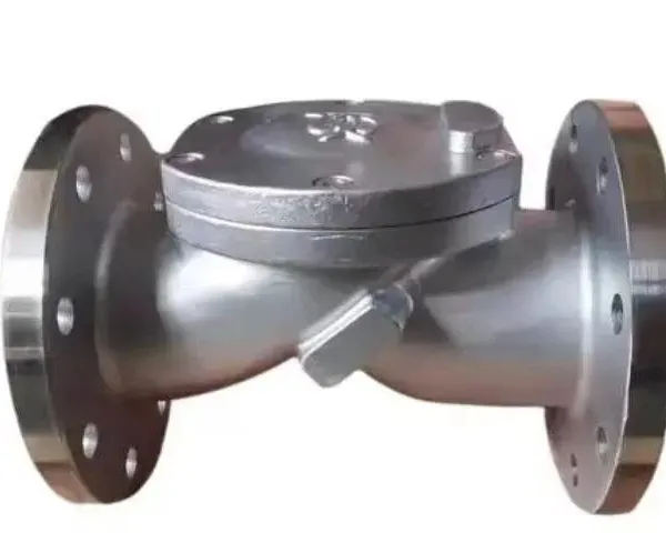 High Quality HC44X Rubber Flap Check Valve Stainless Steel Flange Horizontal Check Valve photo-2