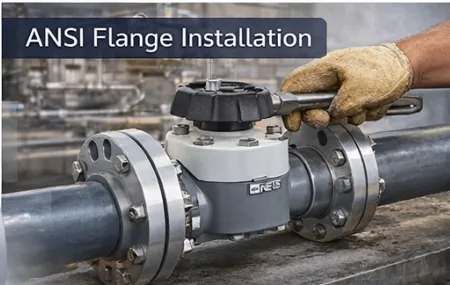 PVC-U Diaphragm Valve ANSI Flange Inch Industrial Water Treatment Valve photo-3
