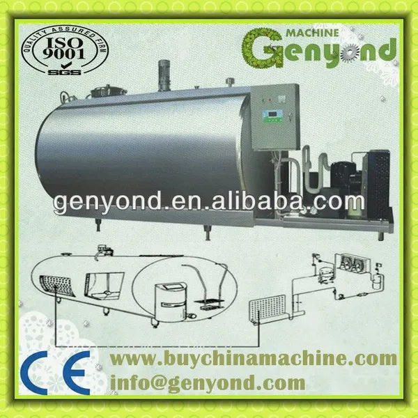 3000L Horizontal Type Milk Cooling Tank for Dairy Plant photo-2