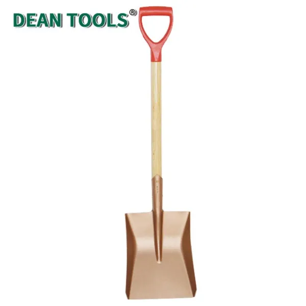 Non-Sparking Square Shovel With Long Handle,Long Handle Design,Square Head Design,Efficient Material Handling