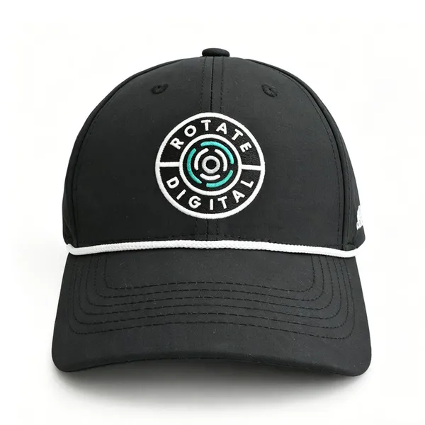Wholesale Baseball Caps Custom Embroidery 6-Panel Golf Hats With Rope photo-4