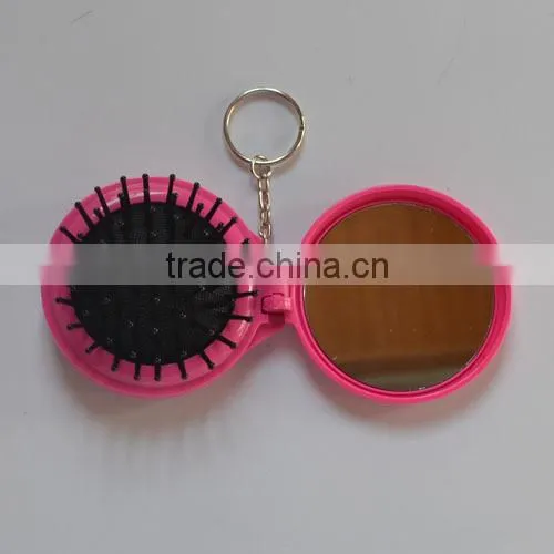 Plastic Printed Folding Comb With Mirror photo-5