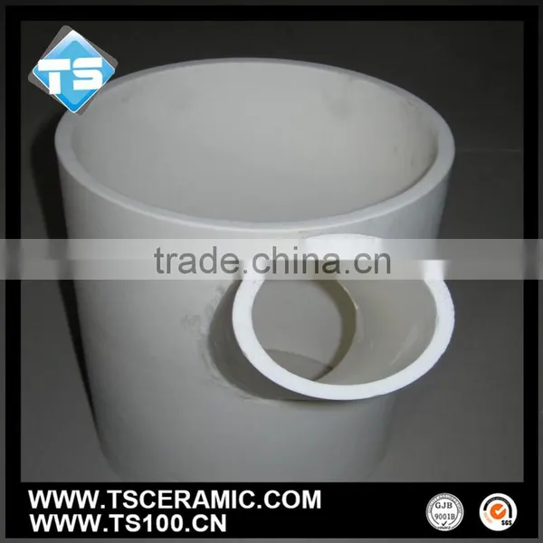 Wear Resistant Alumina Ceramic Porcelain Tube for Industrial Pipeline photo-2