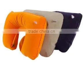 U-Shaped Inflatable Travel Cushion Neck Pillow Soft Camping Air Pillow photo-2