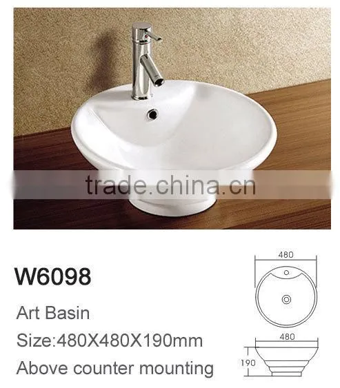 Made in China Bathroom Designs Art Basin Size photo-2