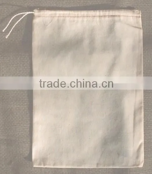 Cotton drawstring bag with cotton string