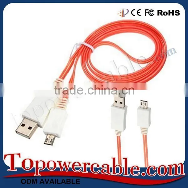 China Supplier Premium Hi-Speed Charging USB Cable With LED Light photo-5