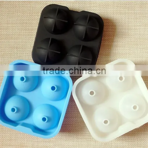 Best Sale Product 2016 Large 4 Cavity Ice Sphere, Silicone Ice Ball Mold Quality Choice photo-2