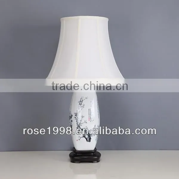 China Style Table Lamp With Wood Base photo-6