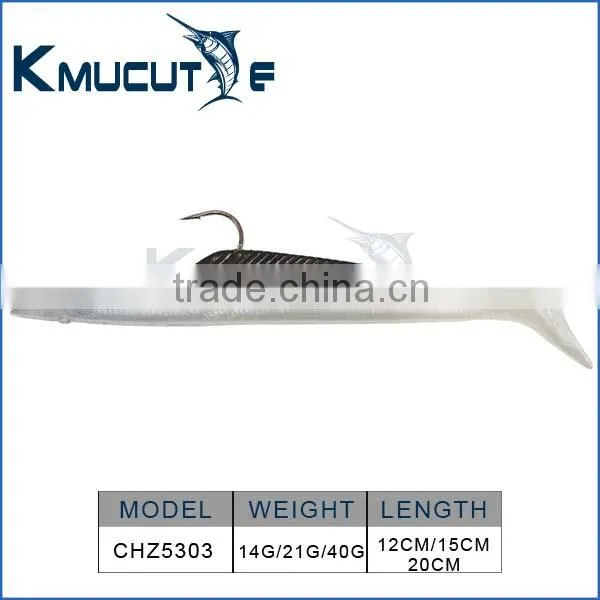12cm SAND EELS COARSE SEA FISHING SAND EEL JIG HEAD LURES BASS photo-6