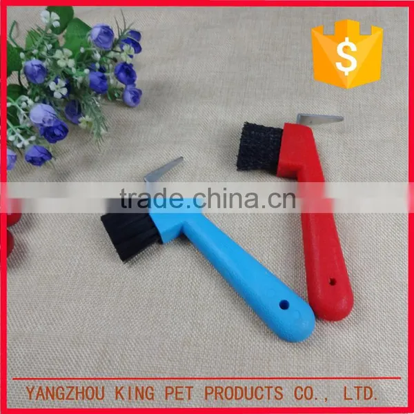 Pet Grooming Products Small Plastic Horse Brush for Foot Clean
