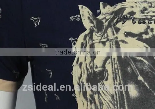 Fashion Design 100% Cotton V-neck Man Polo T-shirt, OEM Factory in ZhongShan GuangDong photo-6