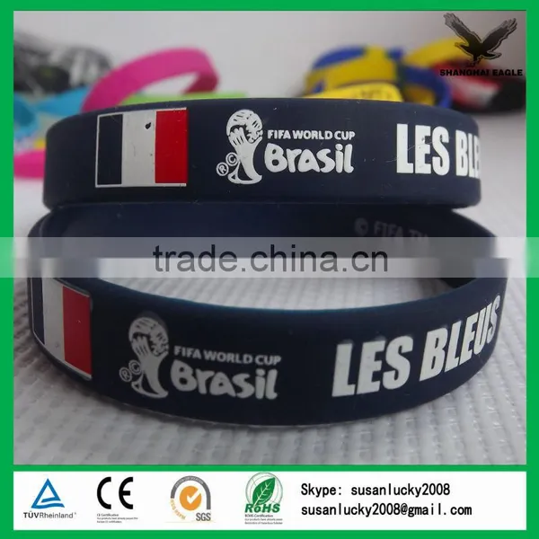 President Selection Custom Embossed/ Debossed Silicone Wristband, Cheap Silicone Bracelet photo-6