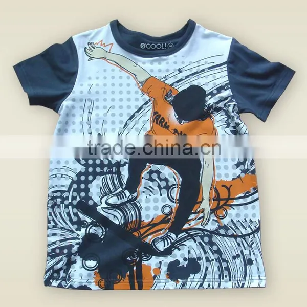 China Supplier Boys Sleeveless Motorcycle Design Fashion Boys Kid Clothing Summer 100% Cotton t -shirt Wholesale Kid Clothing photo-4