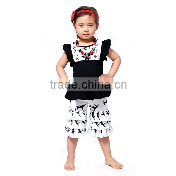 Hot Sale!! 2016 Top 100 Little Model Tank Top Dress With Pants In Set-sweet Style Designs for Girls photo-2