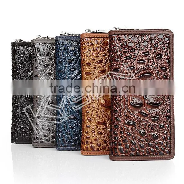 Casual Promotional Crocodile Leather Purse photo-6