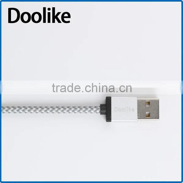 High Quality OEM Nylon Braided V8 Micro USB Cable for Samsung Phone