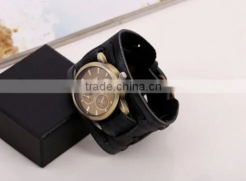 >>< SW16688 HOT SELLING Men Handmade Leather Watch Bracelet/ photo-5