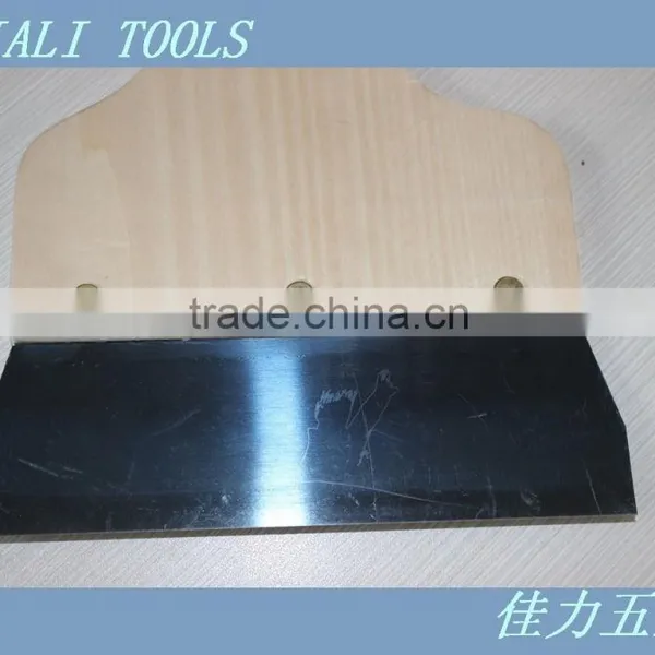 Blue Carbon Steel Scraper / Wooden Handle Tools / Paint Scraper photo-3