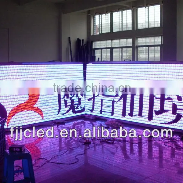 High brightness semi-outdoor P16 led screen control software led sign