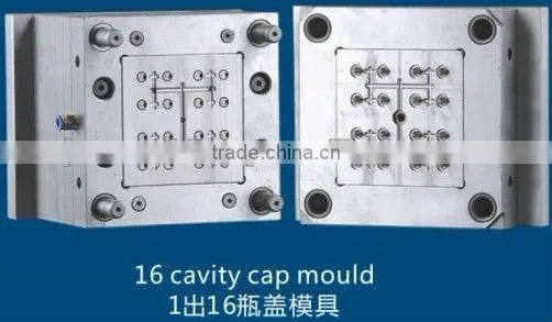 16 Cavitiy Cap Mould With Hot Runner