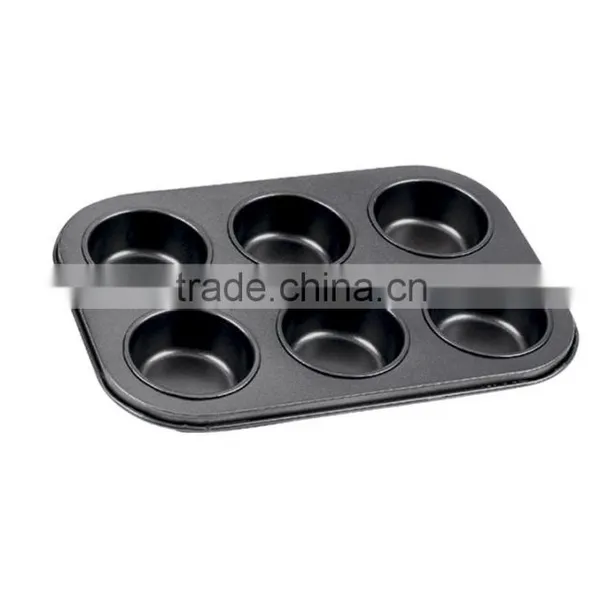 Carbon Steel Non-stick Cake Pans of Muffin Pan With 6 Cups photo-6
