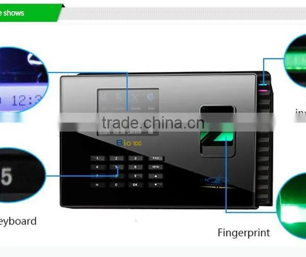 Multi Function Transaction Capacity 80,000 Manufacturer For Biometric Readers Finger And Punch Card Clock (Hf-Bio100) photo-5
