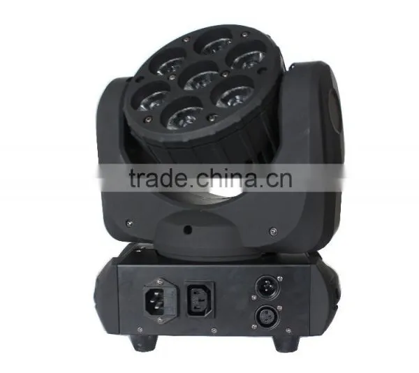 4in1 RGBW Beam and Wash 7x12w LED Mini Moving Head Spot Light photo-6