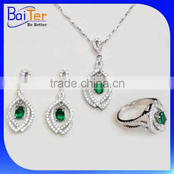 Fashion Rhodium Plated Big Stone Custom Necklace Pendant Design/Color AAA Cubic Zircon Paved 925 Sterling Silver CZ Pendant photo-4