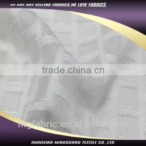 China Manufacturer High Quality White Skirt Jacquard Transparent Nylon Fabric