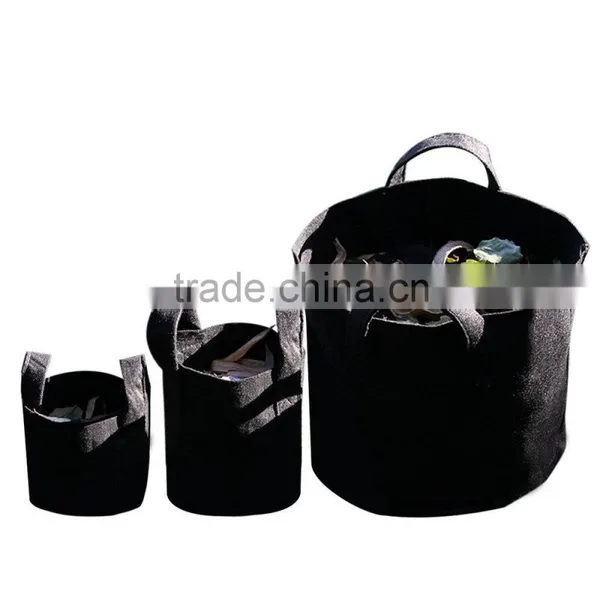 Wholesale Hydroponics 1,2,3,5,10,15,20,25 Gallon Large Fabric Grow Bag/pots With Side Holes photo-6