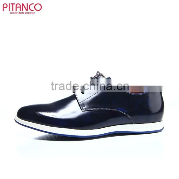 2016 New Style Lace-up Casual Leather Shoes for Men photo-3