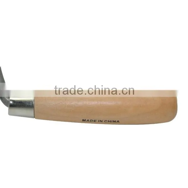 6'' Bricklaying Trowel With Wooden Handle, Carbon Steel Blade Bricklayer Trowel photo-6