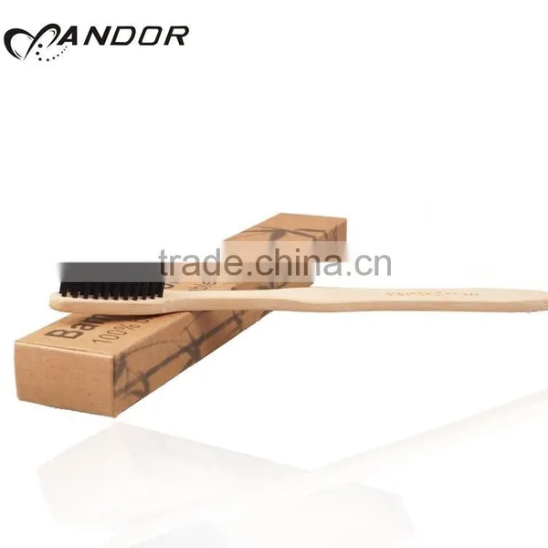 Top Sell Travel Soft Bamboo Bristle Toothbrush photo-3
